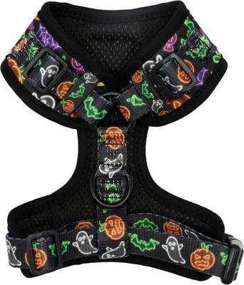 Show full view: Sassy Woof Neon Frights Adjustable Dog Harness, Black, XX-Large: 25 to 37-in chest slide 2 of 5