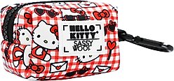 Sassy Woof Hello Kitty Dog Poop Bag Dispenser, Red