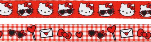 Show full view: Sassy Woof Hello Kitty Polyester Cat Leash, Red, 6-ft long, 0.6-in wide slide 3 of 6