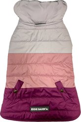 Eddie Bauer Flora Colorblock Puffer Dog Parka, Purple/Light Purple, Medium
