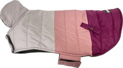 Eddie Bauer Flora Colorblock Puffer Dog Parka, Purple/Light Purple, Medium slide 2 of 4
