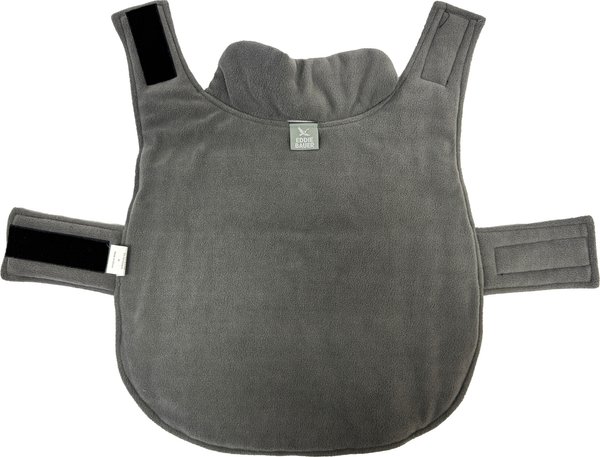Show full view: Eddie Bauer Flora Colorblock Puffer Dog Parka, Grey/Blue, X-Large slide 4 of 4