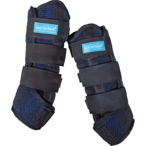Back on Track Cool on Track Quick Horse Wraps, Blue, Medium