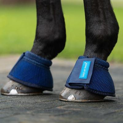 Show full view: Back on Track Cool on Track Horse Bell Boots, Blue, Full slide 5 of 5