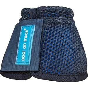 Back on Track Cool on Track Horse Bell Boots, Blue, Full