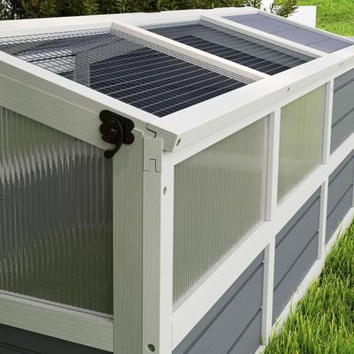 Show full view: PawHut Bottomless Design Wooden Tortoise Habitat slide 8 of 10