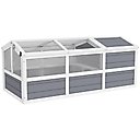 PawHut Bottomless Design Wooden Tortoise Habitat
