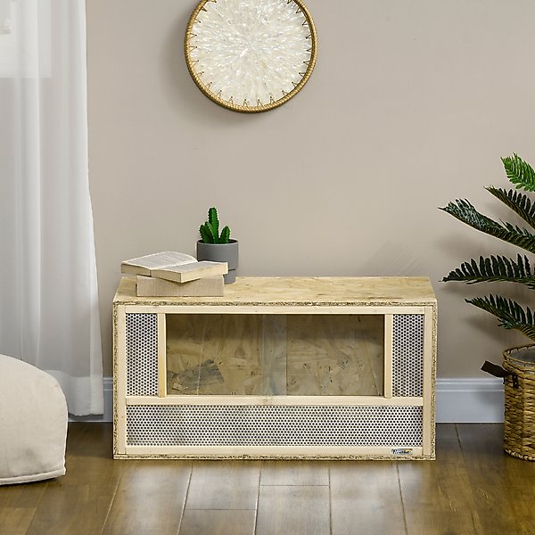 Show full view: PawHut Wooden Reptile Terrarium with Sliding Door, 33.8-gal slide 9 of 10
