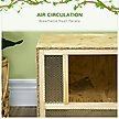 Show in main carousel: PawHut Wooden Reptile Terrarium with Sliding Door, 33.8-gal slide 7 of 10