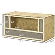 Show in main carousel: PawHut Wooden Reptile Terrarium with Sliding Door, 33.8-gal slide 3 of 10