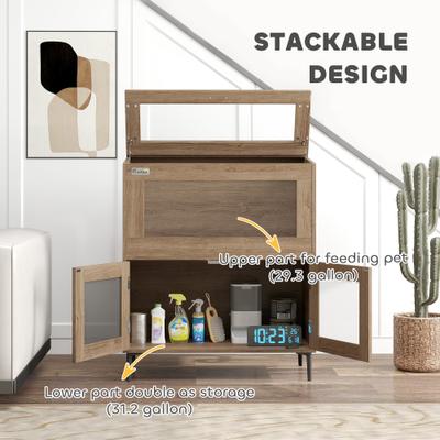 Show full view: PawHut Stackable Reptile Tank with Storage Cabinet, 30-gal slide 4 of 10