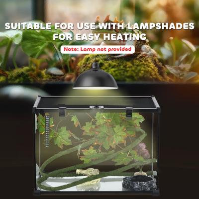 Show full view: PawHut Glass Reptile Terrarium with Sliding Screen Top, 14-gal slide 9 of 9