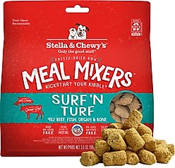Stella & Chewy's Freeze-Dried Raw Surf & Turf Meal Mixer Grain-Free Protein Rich Recipe Dog Food Topper, 3.5-oz bag slide 1 of 9