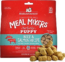 Stella & Chewy's Freeze-Dried Raw Meal Mixers Grain-Free Protein Rich Beef & Salmon Recipe Dog Food, 3.5-oz bag