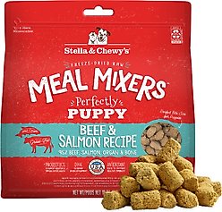 Stella & Chewy's Freeze-Dried Raw Meal Mixers Grain-Free Protein Rich Beef & Salmon Recipe Dog Food, 18-oz bag