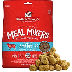 Stella & Chewy's Dandy Lamb Meal Mixers Freeze-Dried Raw Dog Food Topper, 35-oz bag