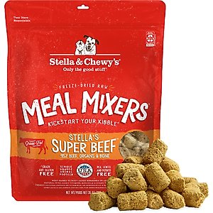 Stella & Chewy's Stella's Super Beef Meal Mixers Freeze-Dried Raw Dog Food Topper, 35-oz bag