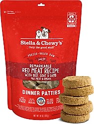 Stella & Chewy's Remarkable Red Meat Recipe Dinner Patties Freeze-Dried Raw Dog Food, 14-oz bag