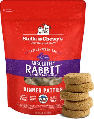 Stella & Chewy's Absolutely Rabbit Dinner Patties Freeze-Dried Raw Dog Food