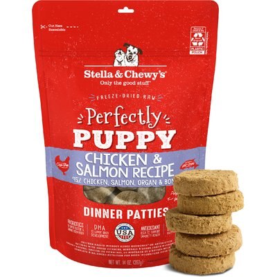 Stella & Chewy's Stella & Chewy's Perfectly Puppy Chicken & Salmon Dinner Patties Freeze-Dried Raw Dog Food, 14-oz bag