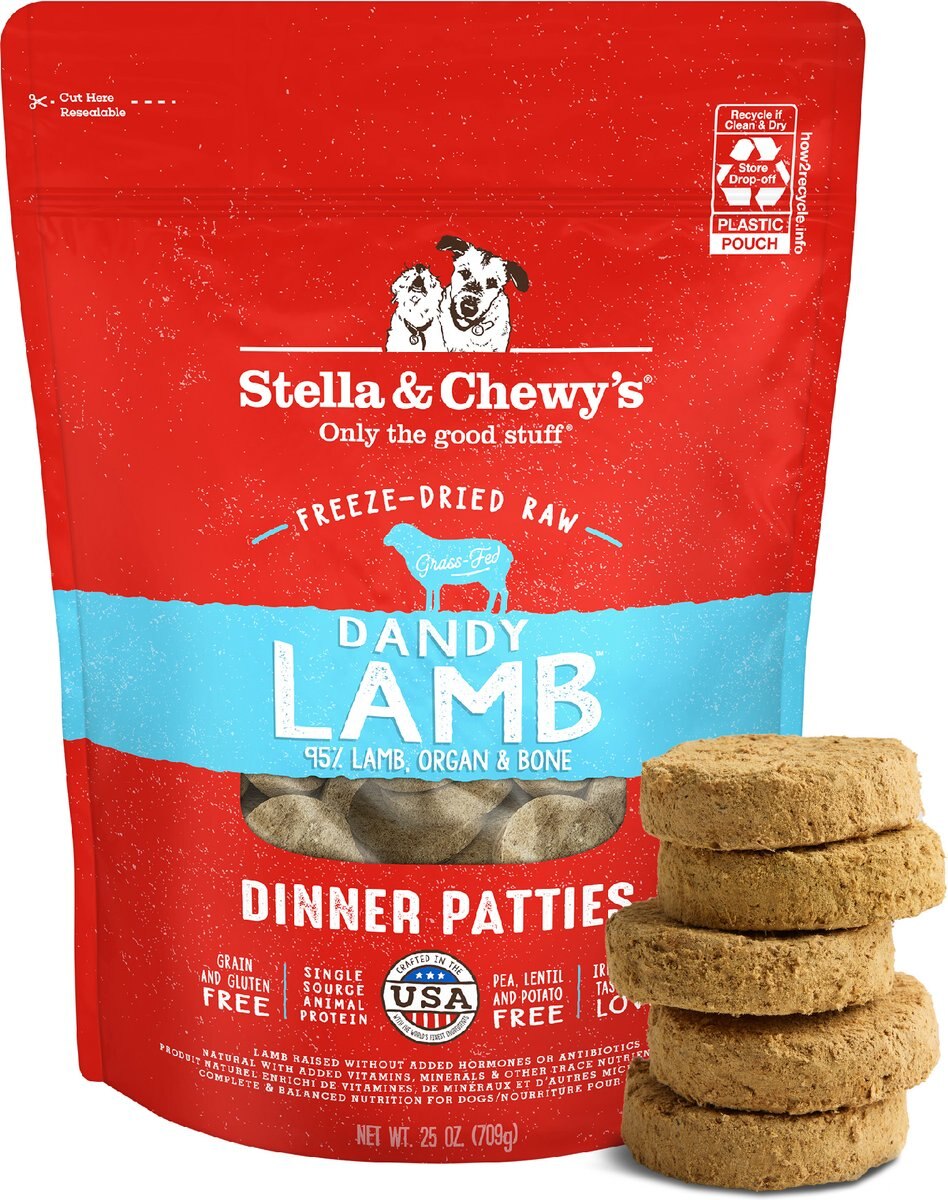 Stella & Chewy's Dandy Lamb Dinner Patties Freeze-Dried Raw Dog Food