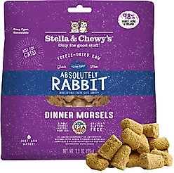 Stella & Chewy's Absolutely Rabbit Dinner Morsels Freeze-Dried Raw Cat Food, 3.5-oz bag