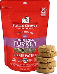 Stella & Chewy's Tantalizing Turkey Dinner Patties Freeze-Dried Raw Dog Food, 14-oz bag