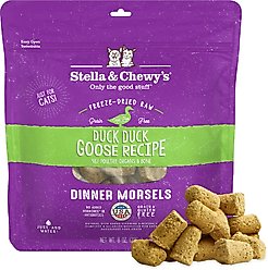 Stella & Chewy's Duck Duck Goose Dinner Morsels Freeze-Dried Raw Cat Food, 8-oz bag