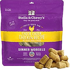 Stella & Chewy's Chick Chick Chicken Dinner Morsels Freeze-Dried Raw Cat Food, 18-oz bag