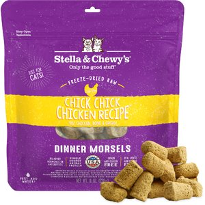 Stella & Chewy's Chick Chick Chicken Dinner Morsels Freeze-Dried Raw Cat Food, 8-oz bag