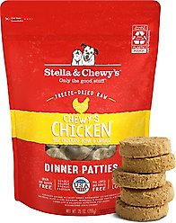 Stella & Chewy's Chewy's Chicken Dinner Patties Freeze-Dried Raw Dog Food, 25-oz bag