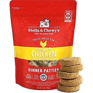 Stella & Chewy's Chewy's Chicken Dinner Patties Freeze-Dried Raw Dog Food, 25-oz bag slide 1 of 9