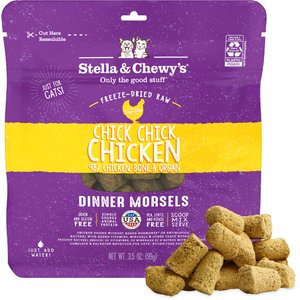 Stella & Chewy's Chick Chick Chicken Dinner Morsels Freeze-Dried Raw Cat Food, 3.5-oz bag