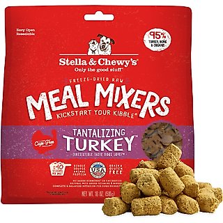 Stella & Chewy's Tantalizing Turkey Meal Mixers Freeze-Dried Raw Dog Food Topper, 18-oz bag slide 1 of 9
