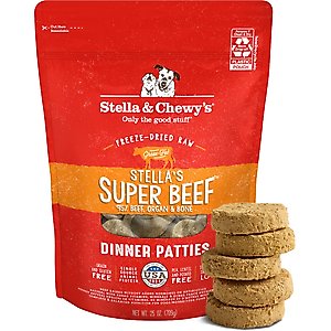 Stella & Chewy's Stella's Super Beef Dinner Patties Freeze-Dried Raw Dog Food, 25-oz bag