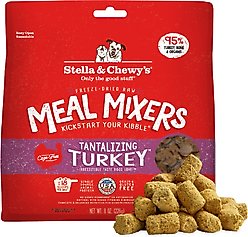 Stella & Chewy's Tantalizing Turkey Meal Mixers Freeze-Dried Raw Dog Food Topper, 8-oz bag