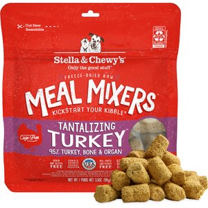 Stella & Chewy's Tantalizing Turkey Meal Mixers Freeze-Dried Raw Dog Food Topper, 3.5-oz bag
