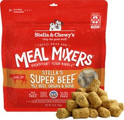Stella & Chewy's Stella's Super Beef Meal Mixers Freeze-Dried Raw Dog Food Topper, 18-oz bag