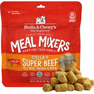 Stella & Chewy's Stella's Super Beef Meal Mixers Freeze-Dried Raw Dog Food Topper, 3.5-oz bag