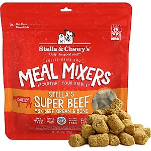 Stella & Chewy's Stella's Super Beef Meal Mixers Freeze-Dried Raw Dog Food Topper, 8-oz bag