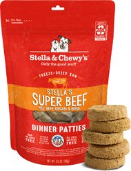 Stella & Chewy's Stella's Super Beef Dinner Patties Freeze-Dried Raw Dog Food, 5.5-oz bag