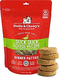 Stella & Chewy's Duck Duck Goose Dinner Patties Freeze-Dried Raw Dog Food, 5.5-oz bag