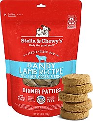 Stella & Chewy's Dandy Lamb Dinner Patties Freeze-Dried Raw Dog Food, 5.5-oz bag