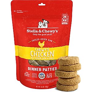 Stella & Chewy's Chewy's Chicken Dinner Patties Freeze-Dried Raw Dog Food, 5.5-oz bag