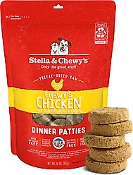 Stella & Chewy's Chewy's Chicken Dinner Patties Freeze-Dried Raw Dog Food, 14-oz bag