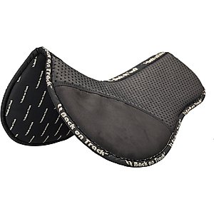 Back on Track Aurora Impact Half Pad Horse Saddle, Black, Full