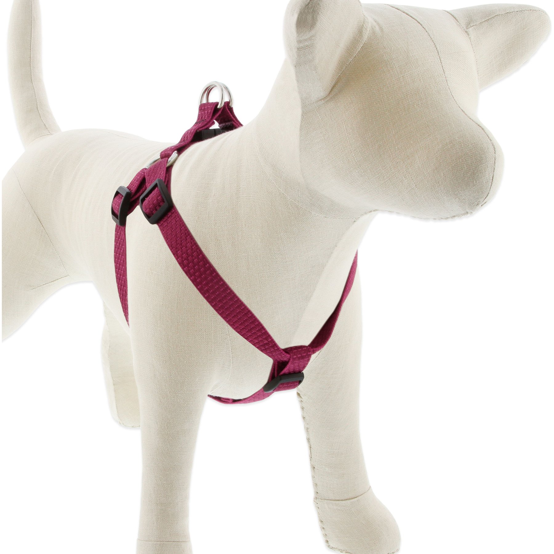LupinePet ECO Recycled Step In Dog Harness, Berry, Medium/Large: 20 to 30-in chest
