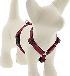 LupinePet ECO Recycled Adjustable Dog Harness, Berry, Small: 12 to 20-in chest, 1/2-in wide