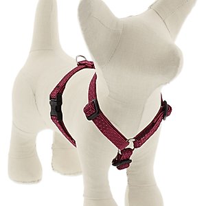 LupinePet ECO Recycled Adjustable Dog Harness, Berry, X-Small: 9 to 14-in chest, 1/2-in wide