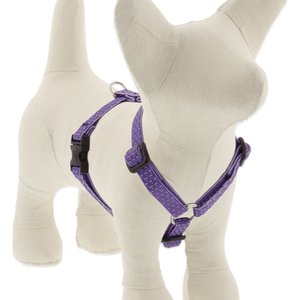 LupinePet ECO Recycled Adjustable Dog Harness, Lilac, X-Small: 9 to 14-in chest, 1/2-in wide